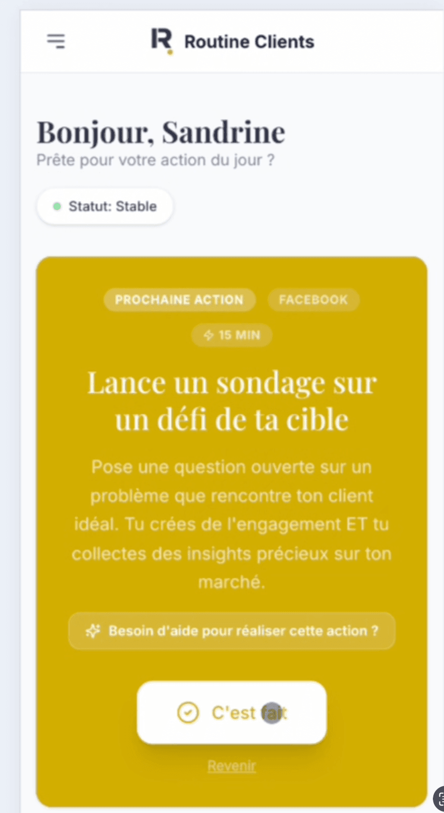 Post sondage